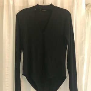 Black Long Sleeve Bodysuit